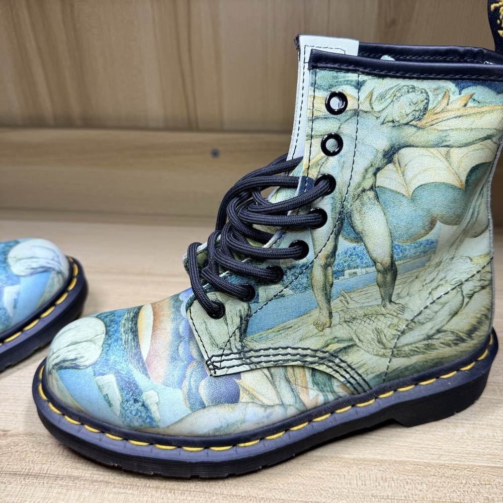 Rare Dr. Martens Tate Museum William Blake Satan 1460 Combat Boots US:M6 W7‎ - Picture 7 of 10